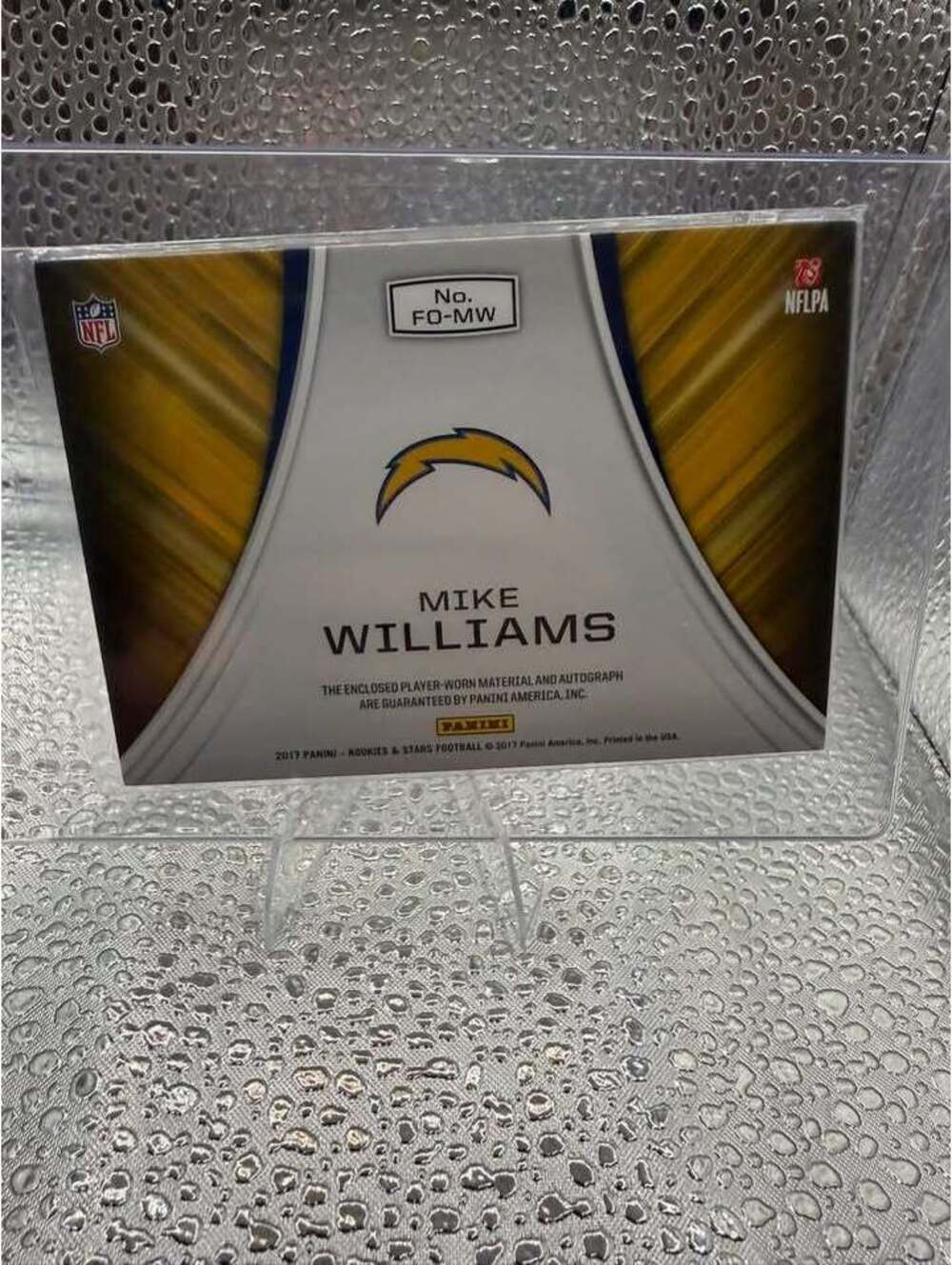 Mike Williams 2017 Rookies & Stars Rookie Patch Auto /75 RPA - Picture 2 of 2
